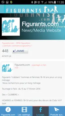 Figurants.com les castings android App screenshot 1